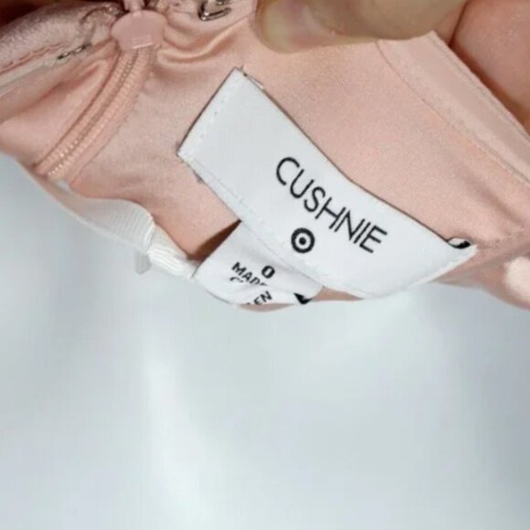 Cushnie x Target womens dress size 0 light pink midi strapless asymmetrical hem - Picture 3 of 12